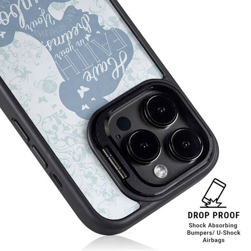 Disney Cinderella Faith In Your Dreams Silhouette iPhone 16 Pro Kickstand Case